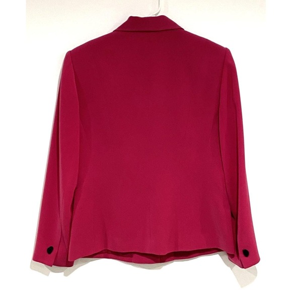 Kasper Women's Petite Pink Long Sleeve Button Front Skirt Suit Size 6P - Picture 2 of 13